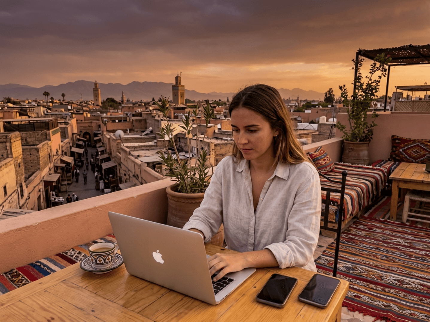 Marruecos para Nómadas Digitales: Los mejores Riads con fibra óptica y encanto.