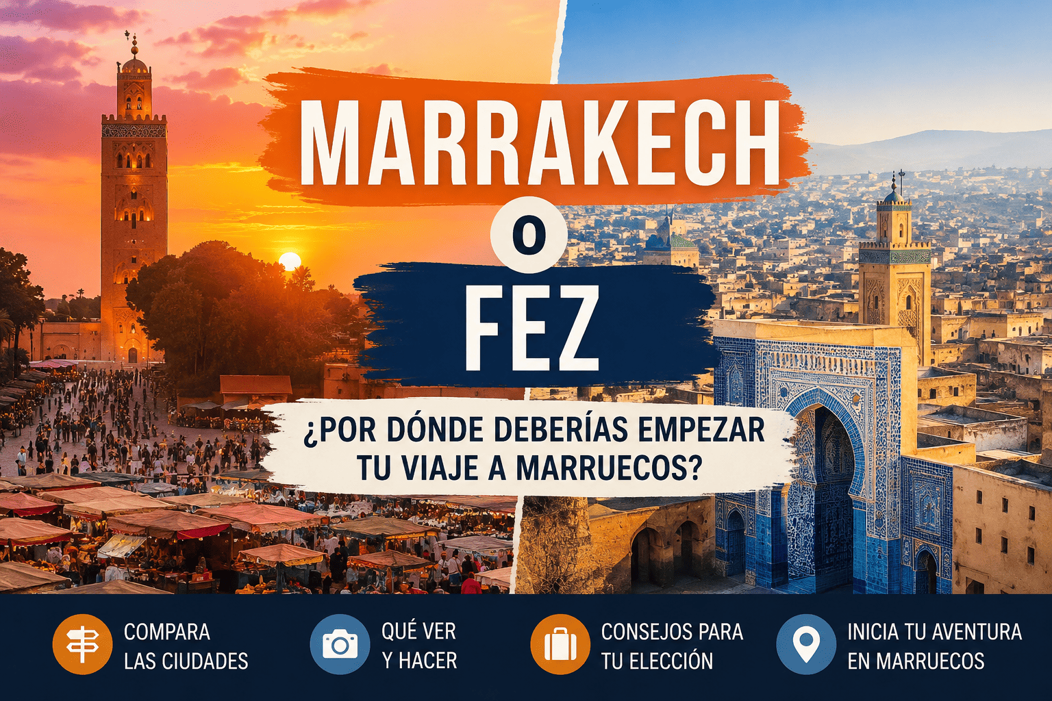 Marrakech o Fez: ¿Por Dónde Deberías Empezar tu Viaje a Marruecos?